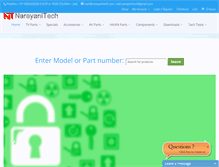 Tablet Screenshot of narayanitech.com